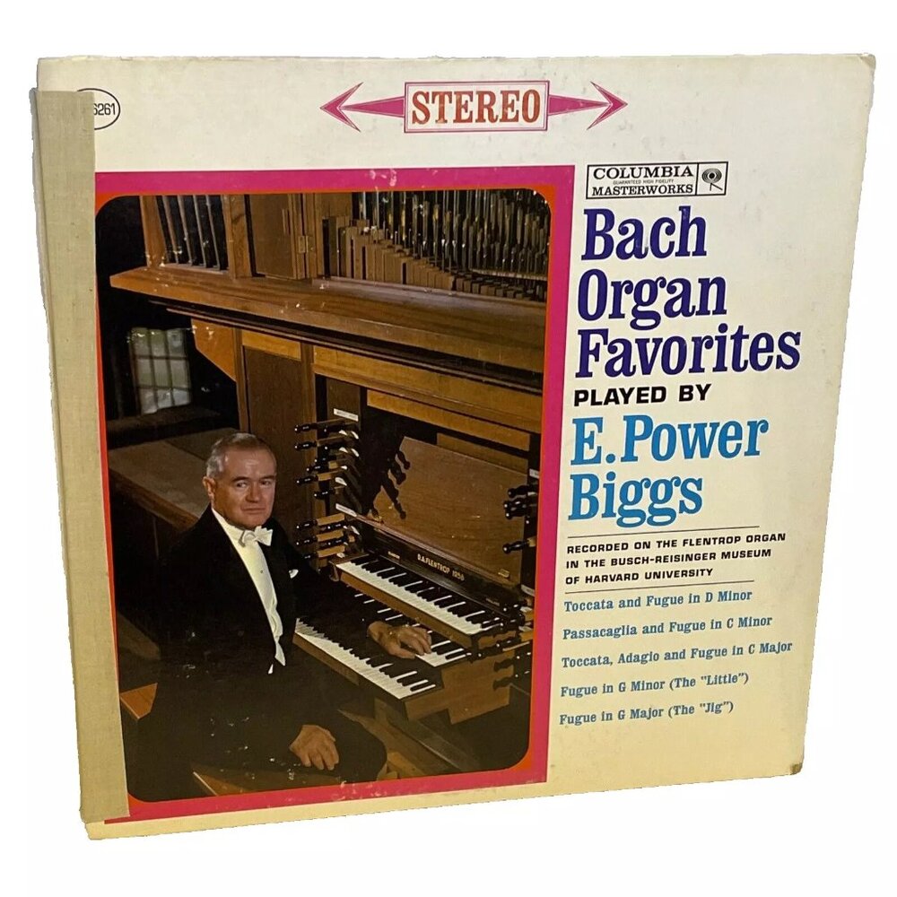 Bach Organ Favorites (Vinyl, 1977) Columbia Masterworks MS 6261 VG LP Record